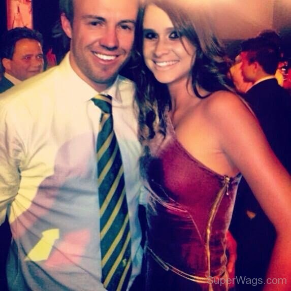 Ab De Villiers With His Wife