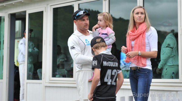 Brendon McCullum With His Wife Ellissa McCullum