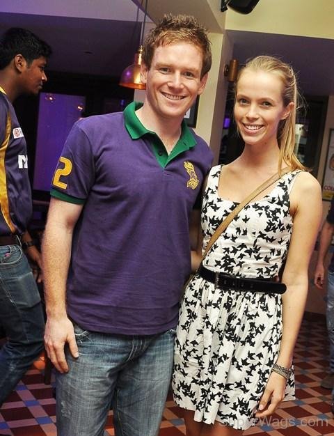 Eoin Morgan With His Girlfriend