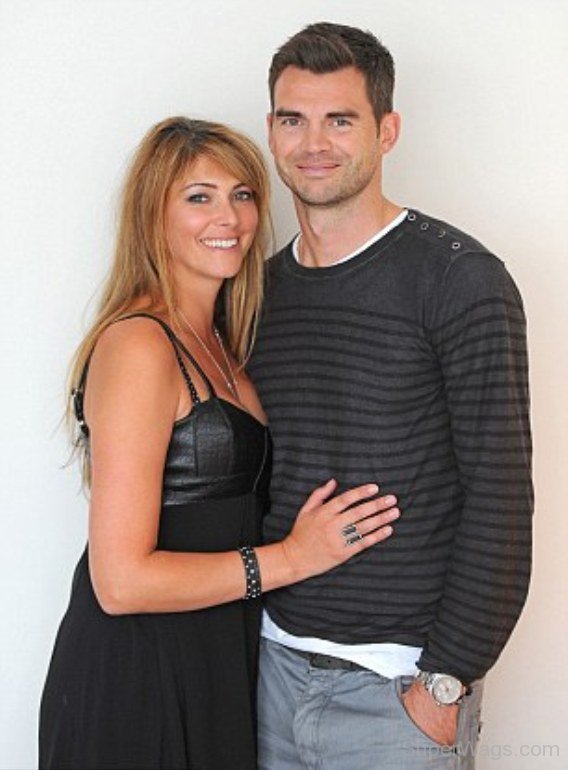 James Anderson With lovely Wife