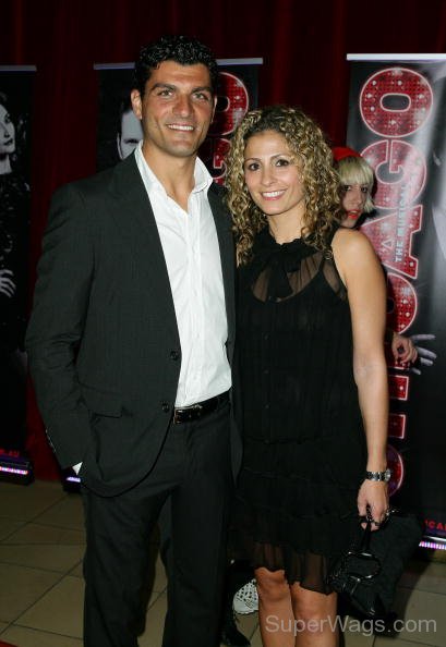 John Aloisi With His Wife