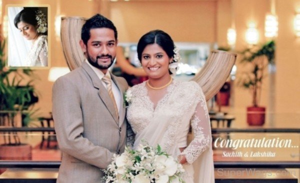 Lahiru With His Beautiful Wife