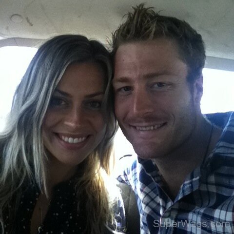 Martin Guptill With His Wife
