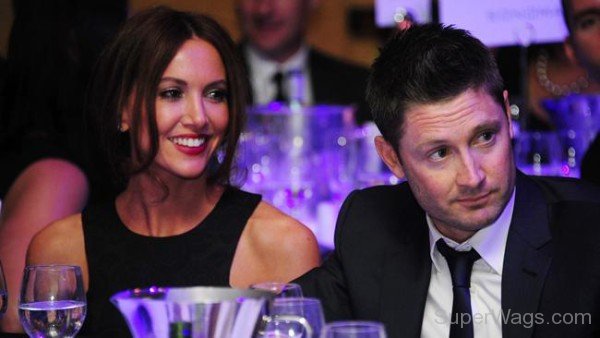 Michael Clarke With Wife Attend Party