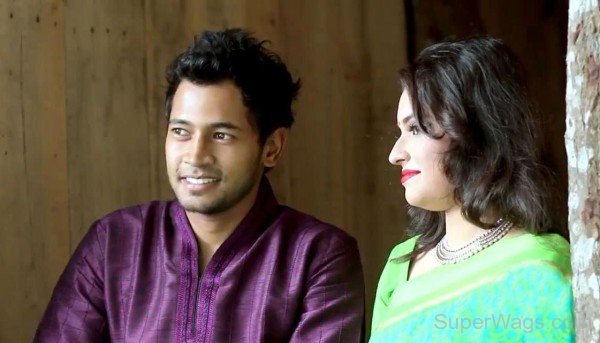 Mushfiqur Rahim and his wife Jannatul