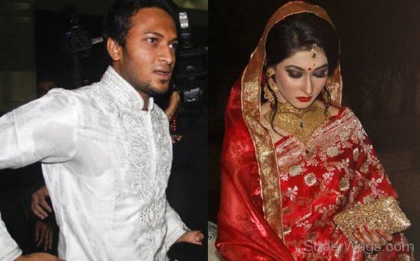 Shakib Al Hasan With  Lovely Wife