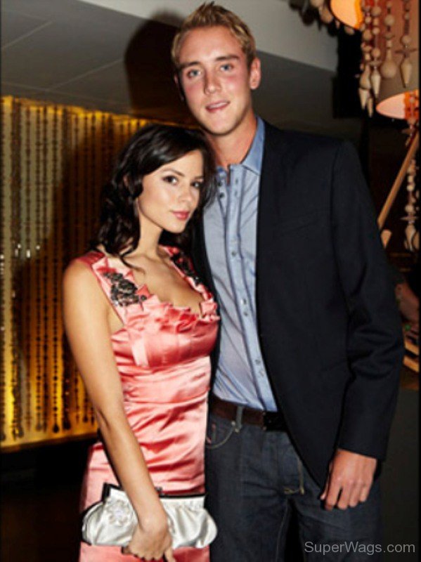 Stuart Broad With His Girlfriend