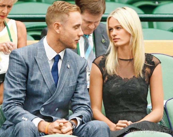 Stuart Broad and Bealey Mitchell