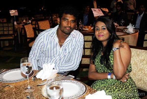 Thisara Perera And His Wife