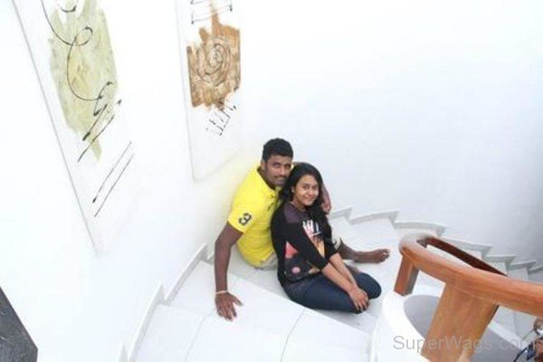 Thisara Perera With Wife