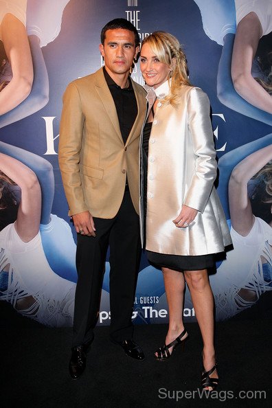 Tim Cahill and Rebekah Beautiful Image