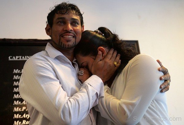 Tm Dilshan With His Wife Manjula Thilini