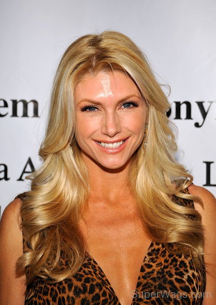 Brande Roderick In Brown Dress