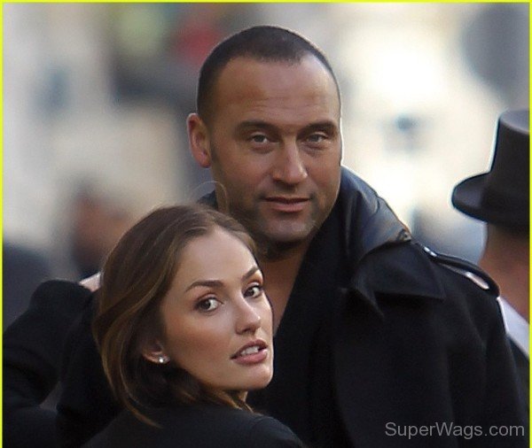 Derek Jeter and Minka Kelley