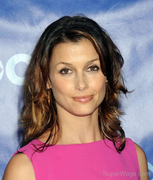 Bridget Moynahan Wearing Pink Dress