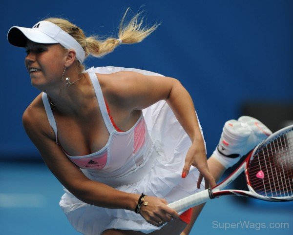 Caroline Wozniacki In Match