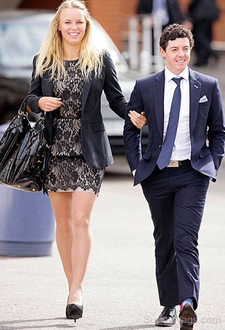 Caroline Wozniacki With Ex-Girlfriend Rory Mcilroy