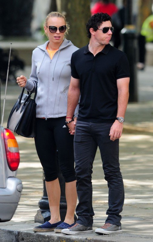 Caroline Wozniacki With Rory McIlroy In London Pic