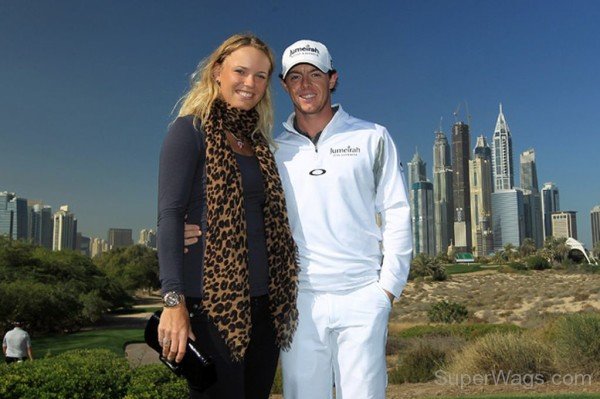 Rory McIlroy Of Northern Ireland With His Girlfriend Caroline