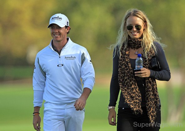 Rory McIlroy and Caroline Wozniacki Beautiful Pose