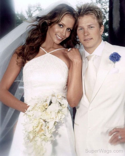 Jenni Dahlman With Kimi Räikkönen