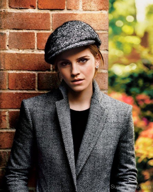 Emma Watson Wearing Stylish Cap