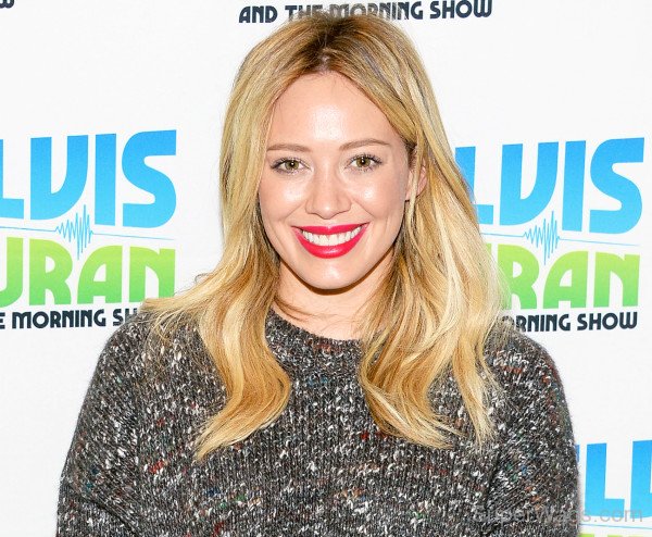 Hilary Duff Red Lips