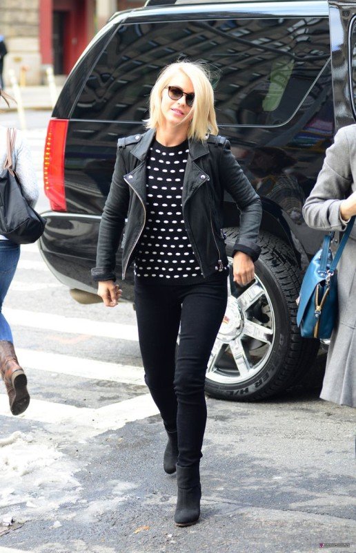 Julianne Hough In Balck Casual Outfit-SD119