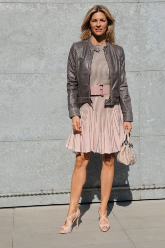 Martina Colombari Wearing Jacket-SW1092