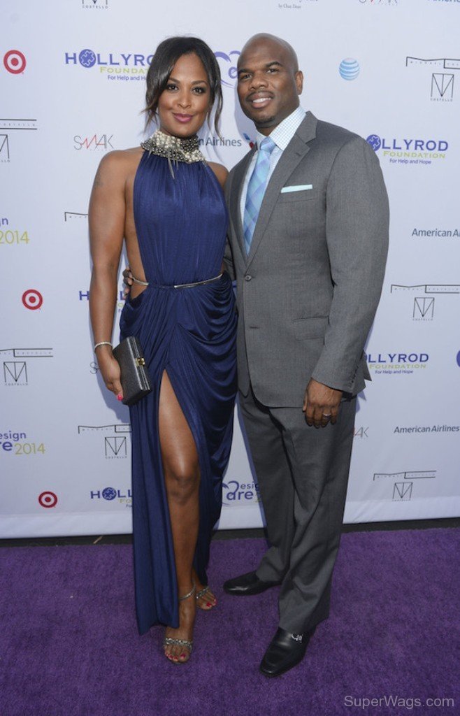 Laila Ali And Her Husband.