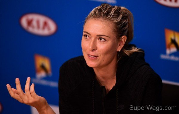 Maria Sharapova With Media-SW4144