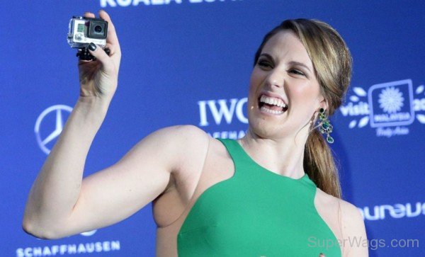 Missy Franklin Holding Camera-SW1044