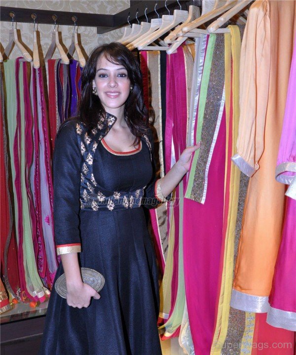 Hazel Keech Wearing Black Dress 7-SW1076