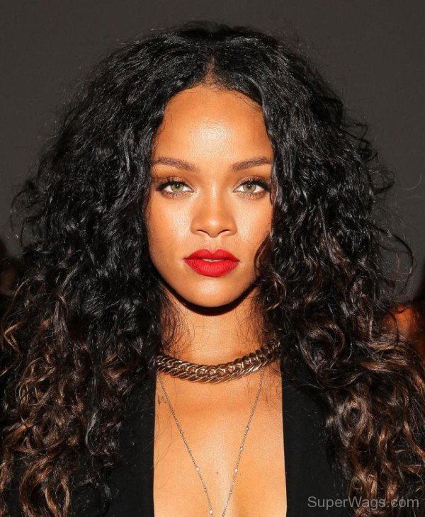 Rihanna Red Lips Image-SW1044