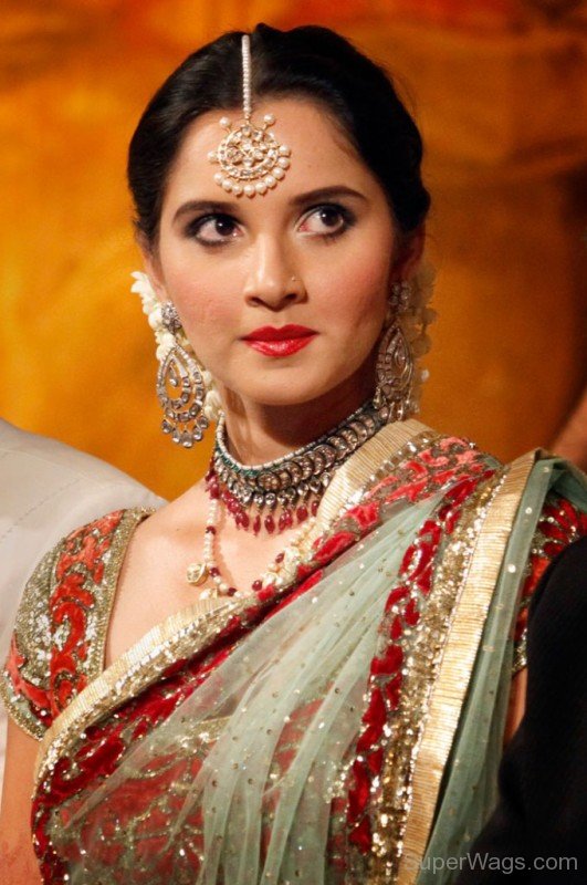 Sania Mirza Red Lips-SW134