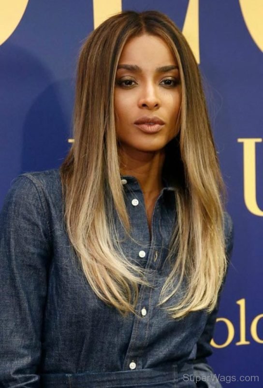 Ciara Harris Side Parted Hairstyle-SW129