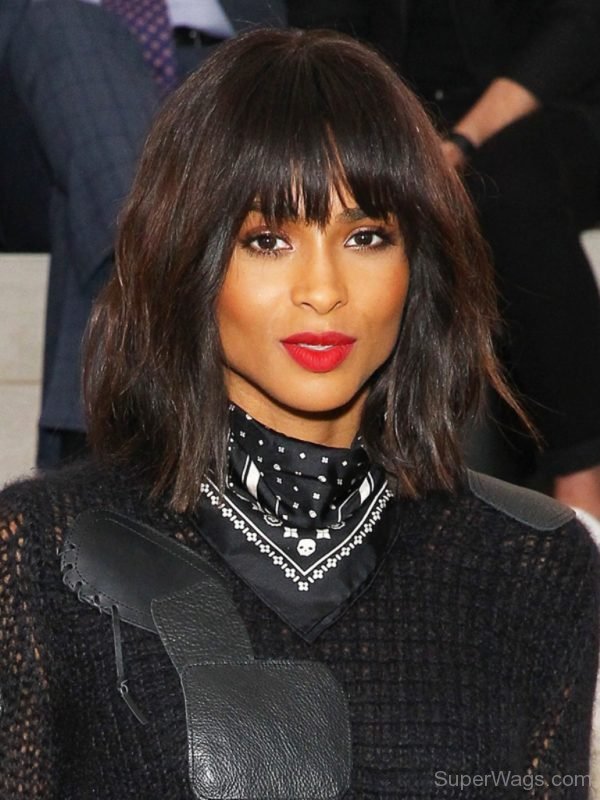 Singer Ciara Red Lips-SW1147