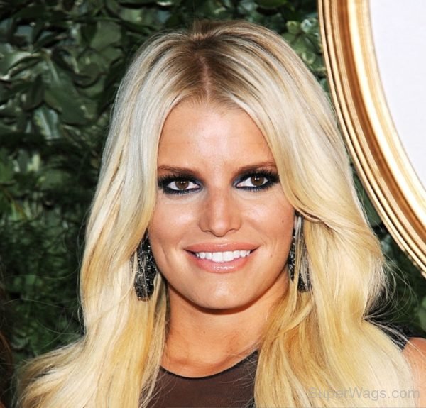 Smiling Face Of Jessica Simpson