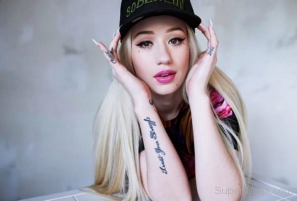 Iggy Azalea Wording Tattoo-SW1085