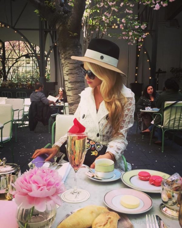 Lindsay Davis Wearing Hat-SW129