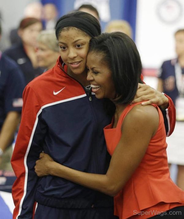 Candace Parker With Fan-SW133