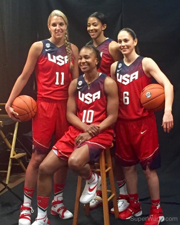 Candace Parker With Other Players-SW141