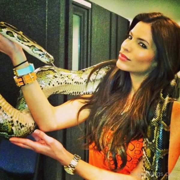 Viviana Ortiz Holding Snake